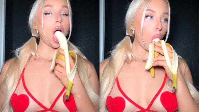 Charlotte Parkes Sucking A Banana Orgasm – OnlyFans Leaks